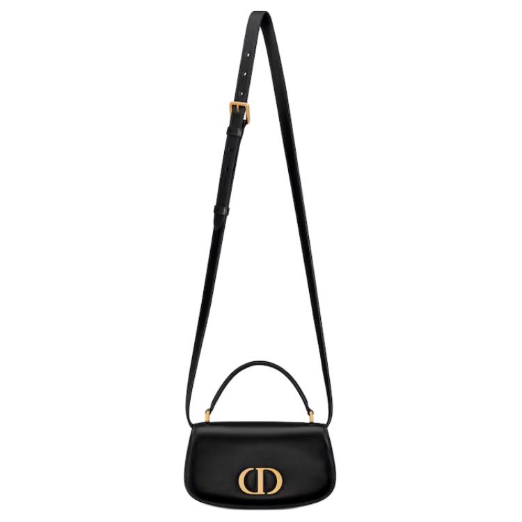 Dior Женская маленькая сумка из коровьей кожи Montaigne, 30 штук, черная — фото 2