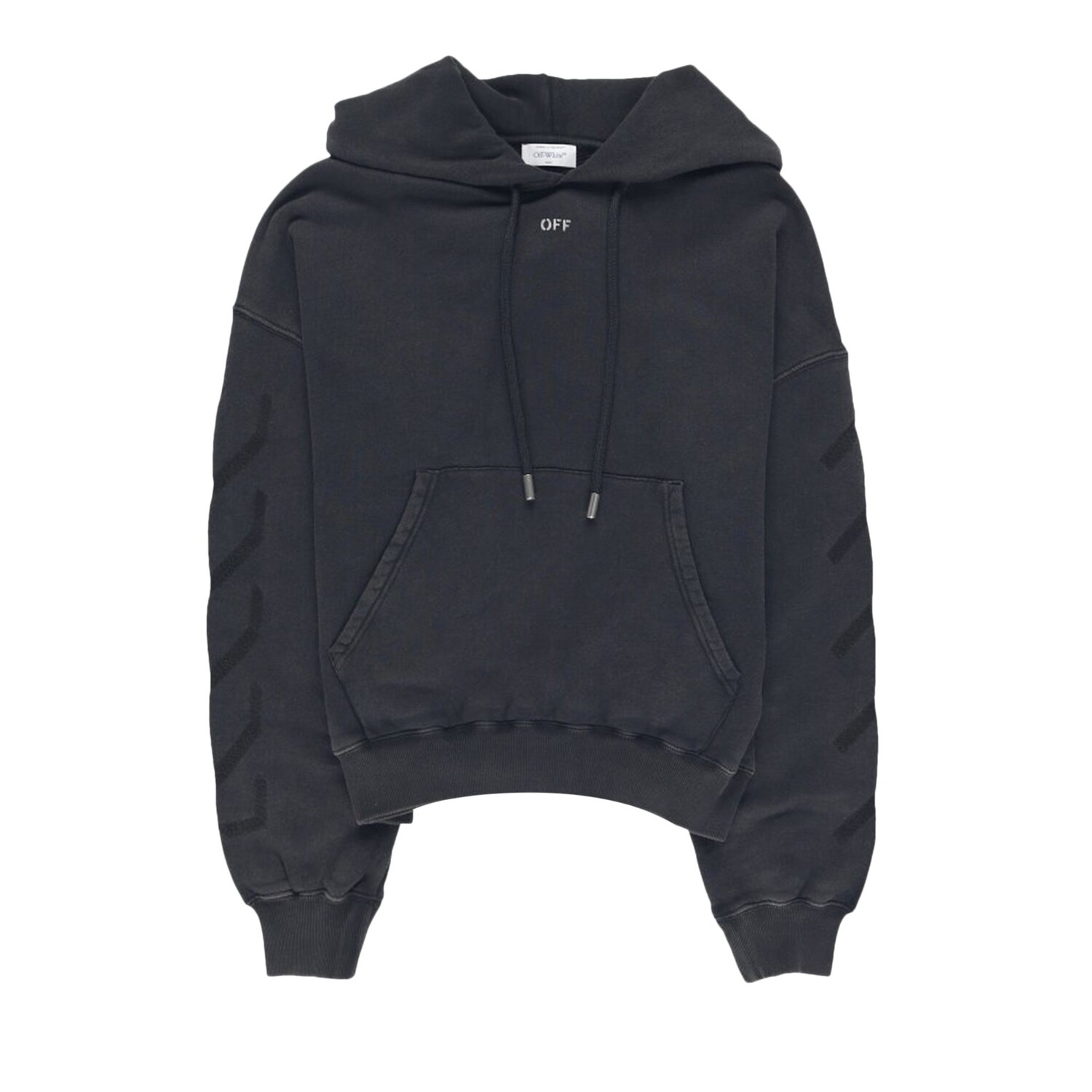 

Off-White Толстовка с капюшоном BW St. Matthew, цвет Черный/Серый