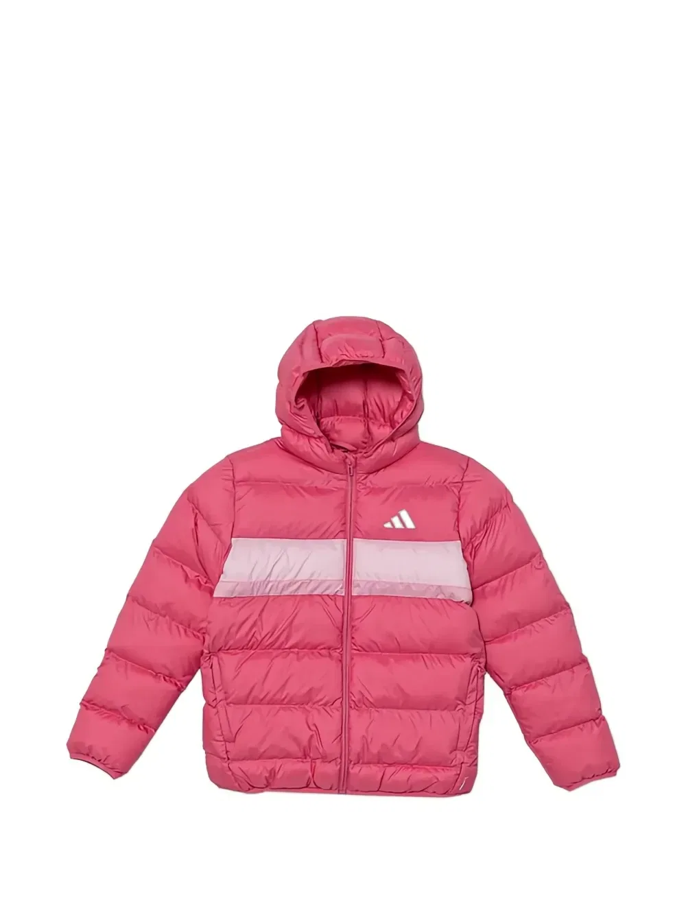 Куртка с капюшоном в полоску Adidas Kids, розовый