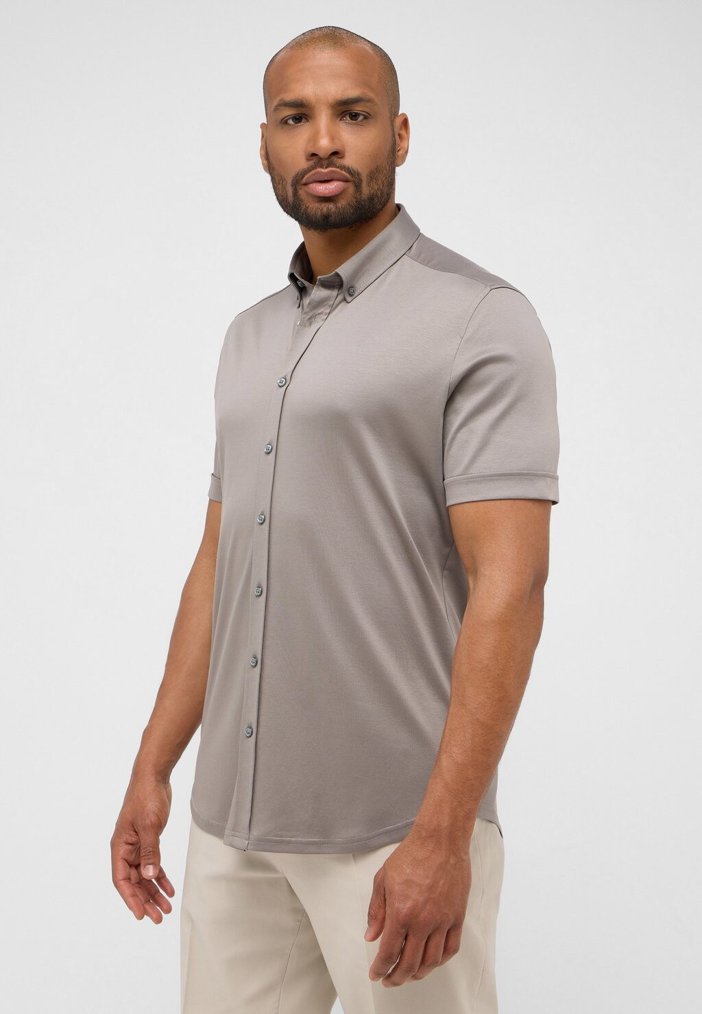 

Рубашка Modern Fit Eterna, светло-серая