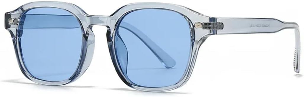 

Винтажные классические солнцезащитные очки с заклепками для женщин и мужчин, роскошные, в стиле панк, популярные, для активного отдыха, с защитой от УФ-излучения UV400 (серо-голубые) TVTBBVV, Gray Blue