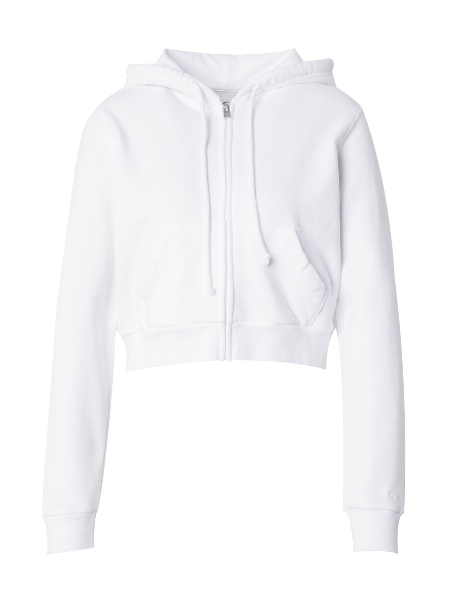 

Толстовка с капюшоном на молнии HOLLISTER Zip-Up Hoodie, белый