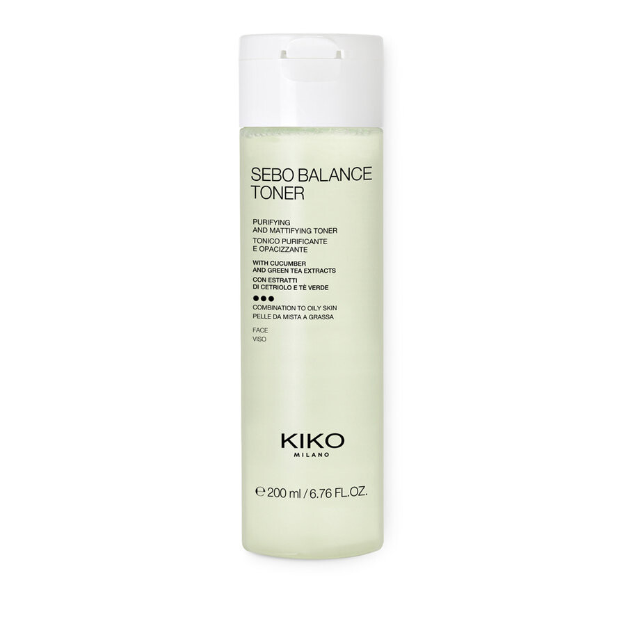 

KIKO Milano, Sebo Balance Toner, очищающий и матирующий тоник, 200 мл