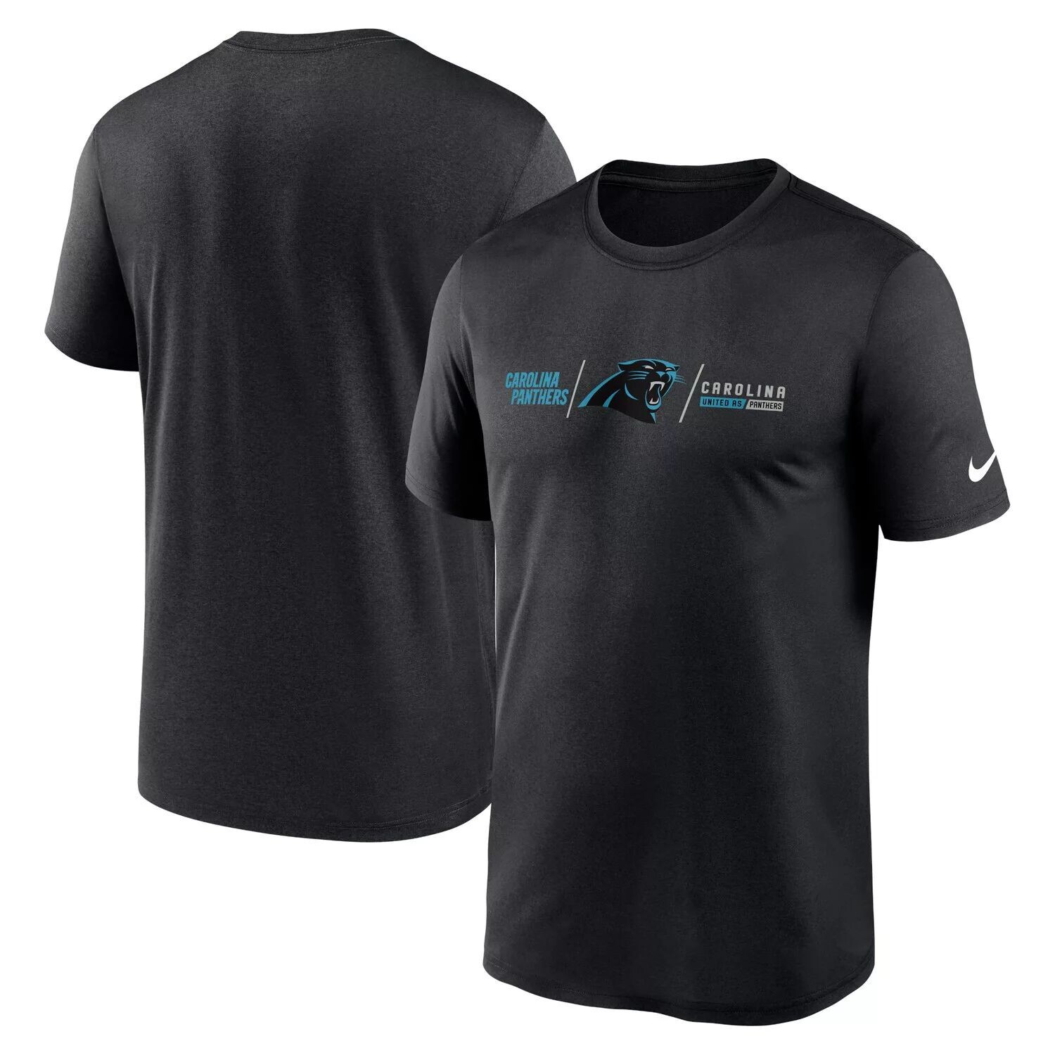 

Мужская черная футболка Carolina Panthers с горизонтальной блокировкой Legend Performance Nike, Черный, Мужская черная футболка Carolina Panthers с горизонтальной блокировкой Legend Performance Nike