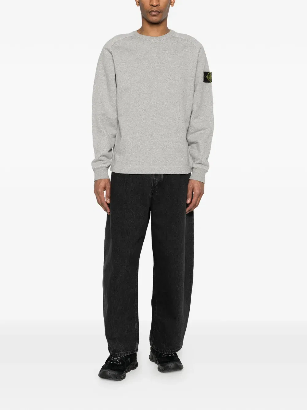 Толстовка с круглым вырезом Stone Island, серый — фото 2