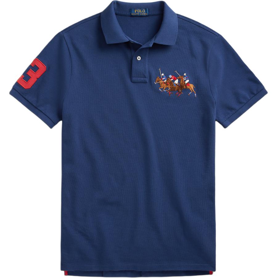 Поло Ralph Lauren мужская футболка Clearwater Sea Blue — фото 2