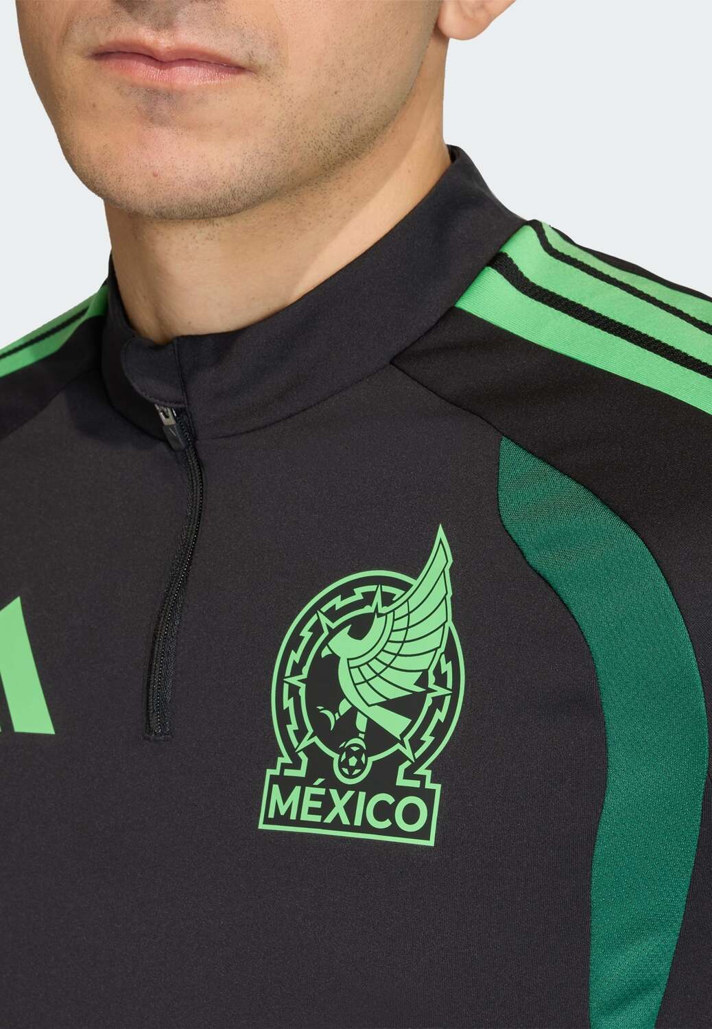 Adidas Performance Футболка для тренировок 'Mexiko 26 Tiro' черного цвета — фото 4
