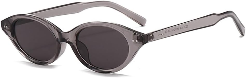 

Солнцезащитные очки для женщин 2027 года, маленькие, в стиле ретро, ​​с заклепками, защита от УФ-излучения UV400, солнцезащитные очки для мужчин с овальными линзами MTZJH, Grey Grey