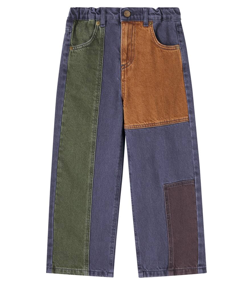 

Прямые джинсы с цветными блоками Bobo Choses, Multicolor