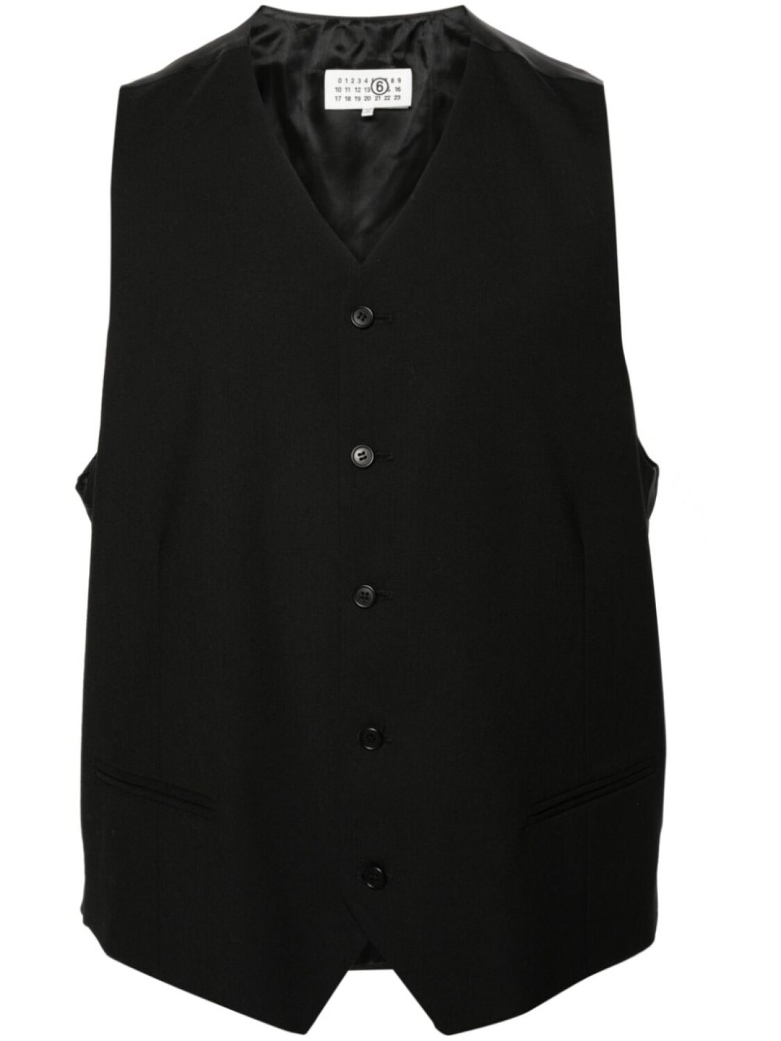 

MM6 Maison Margiela жилет со вставками, черный