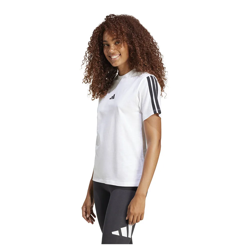 

Футболка adidas Essentials 3 Stripes Cotton, белый