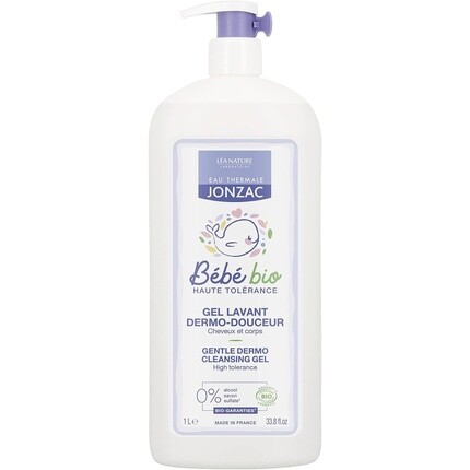 

Eau Thermale Organic Baby Wash 2-в-1 Нежный дермо очищающий гель для волос и тела, 99% натуральный, Jonzac