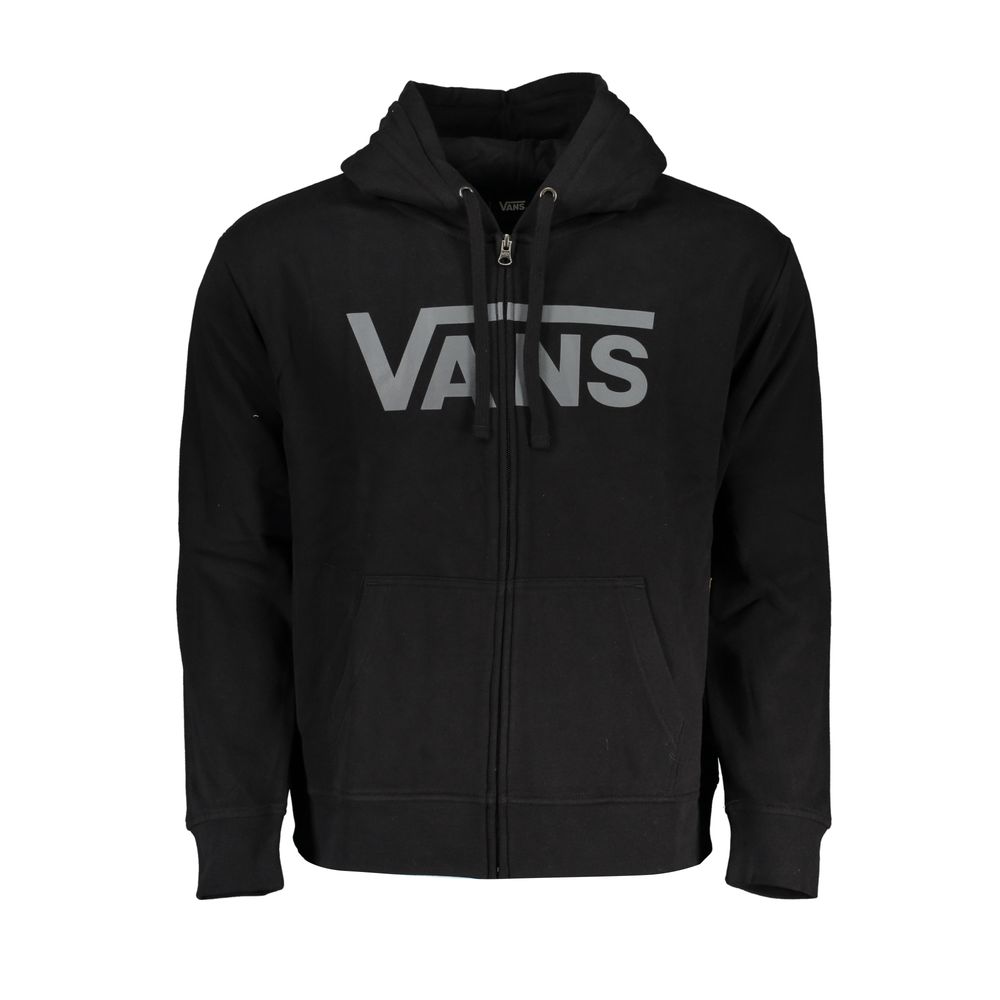 

Элегантная черная толстовка с капюшоном и застежкой-молнией Vans