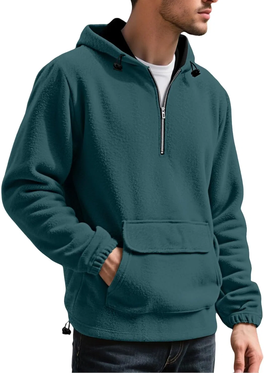 Толстовка с капюшоном из флиса Sherpa Blue