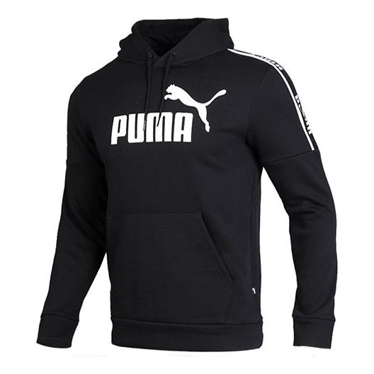 

Толстовка shoulder fleece lined knit black Puma, черный