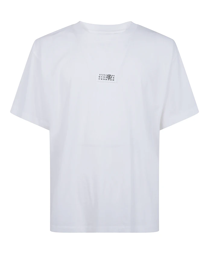 

Хлопковая футболка Mm6 Maison Margiela, белый