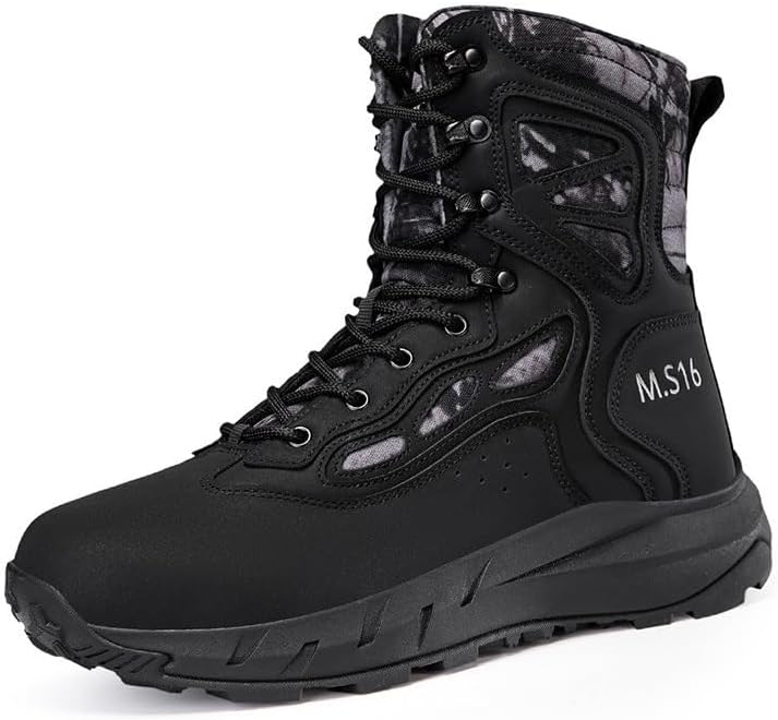 

Мужские высокие ботинки для уличного отдыха- кожаный верх коричневого/армейского зеленого/черного цвета с сетчатыми панелями Heelvirtuosa