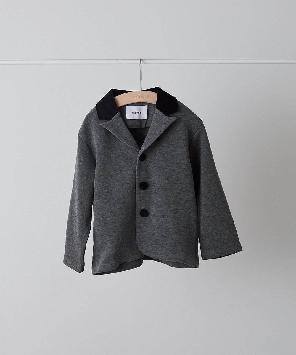 Бархатный цветной пиджак, сшитый на заказ Riziere, GRAY — фото 4