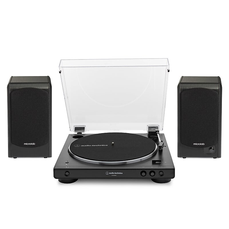 

Проигрыватель Audio-Technica Audio-Technica AT-LP60XBT Bluetooth Turntable (Black) Bundle with Speakers Pair