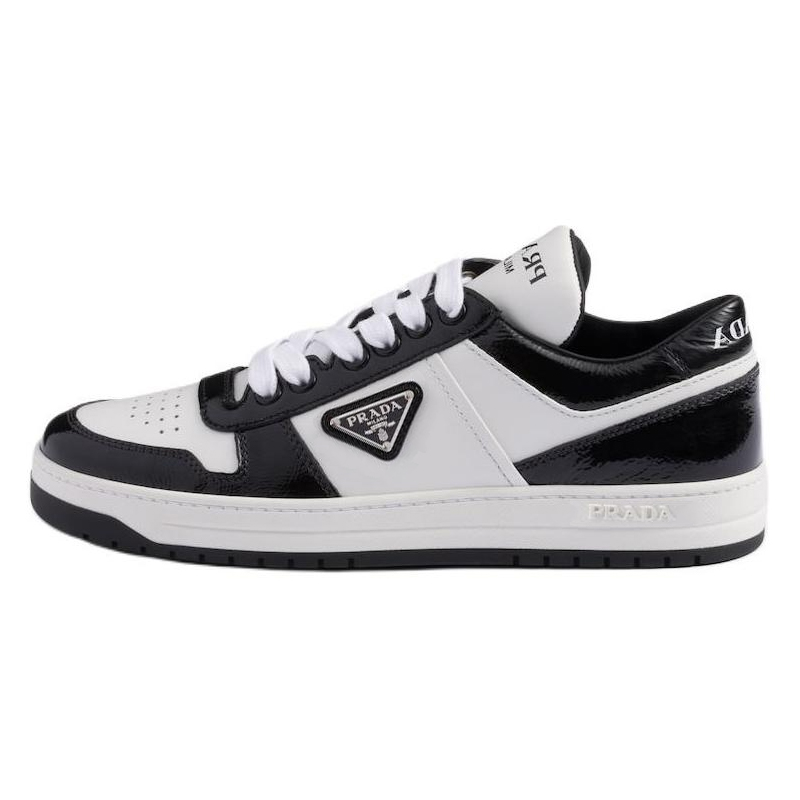 PRADA Кроссовки Downtown Low-Top для скейтбординга женские, черно-белые