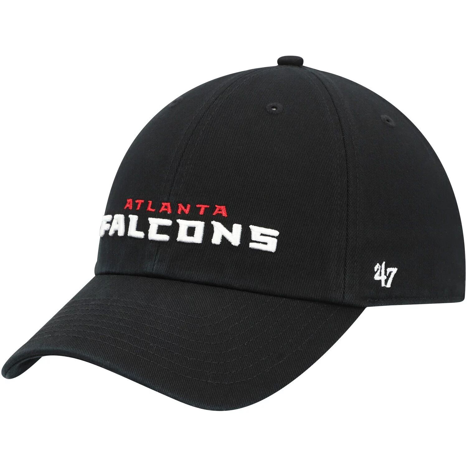

Мужская регулируемая кепка Black Atlanta Falcons Clean Up Script '47 Black