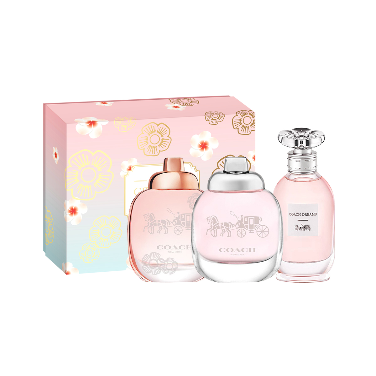 Набор парфюмерной воды Coach: Floral + The Fragrance + Dreams, 4,5 мл х 3