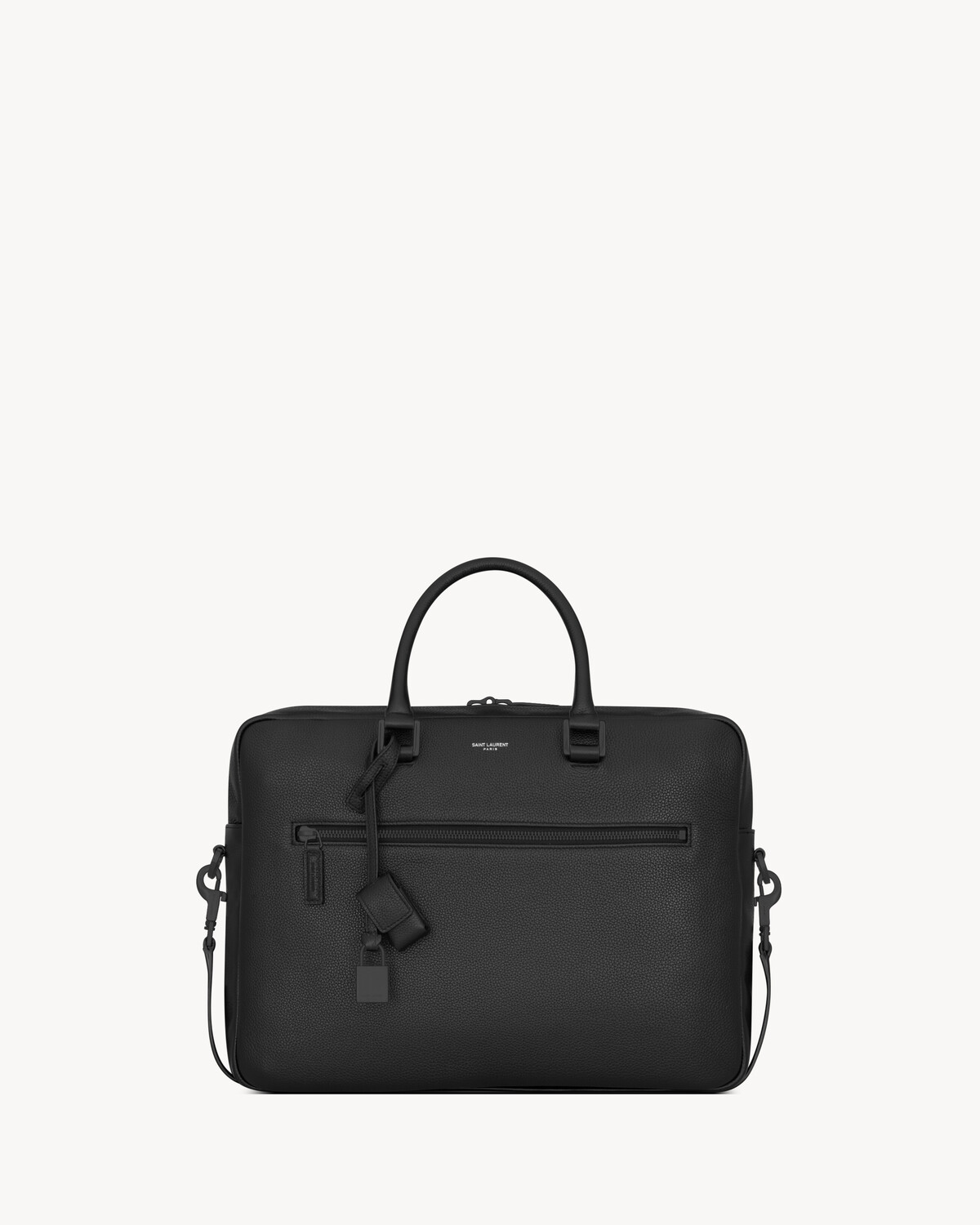 

Портфель Sac de Jour из зернистой кожи Saint Laurent, черный