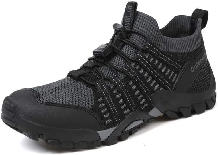 

Мужские водные туфли Нескользящие туристические кроссовки Быстросохнущие спортивные аква-туфли Скуба обувь для босых ног Дышащие альпинистские туфли Обувь для прогулок на открытом воздухе и рыбалки DHOVOR, серый