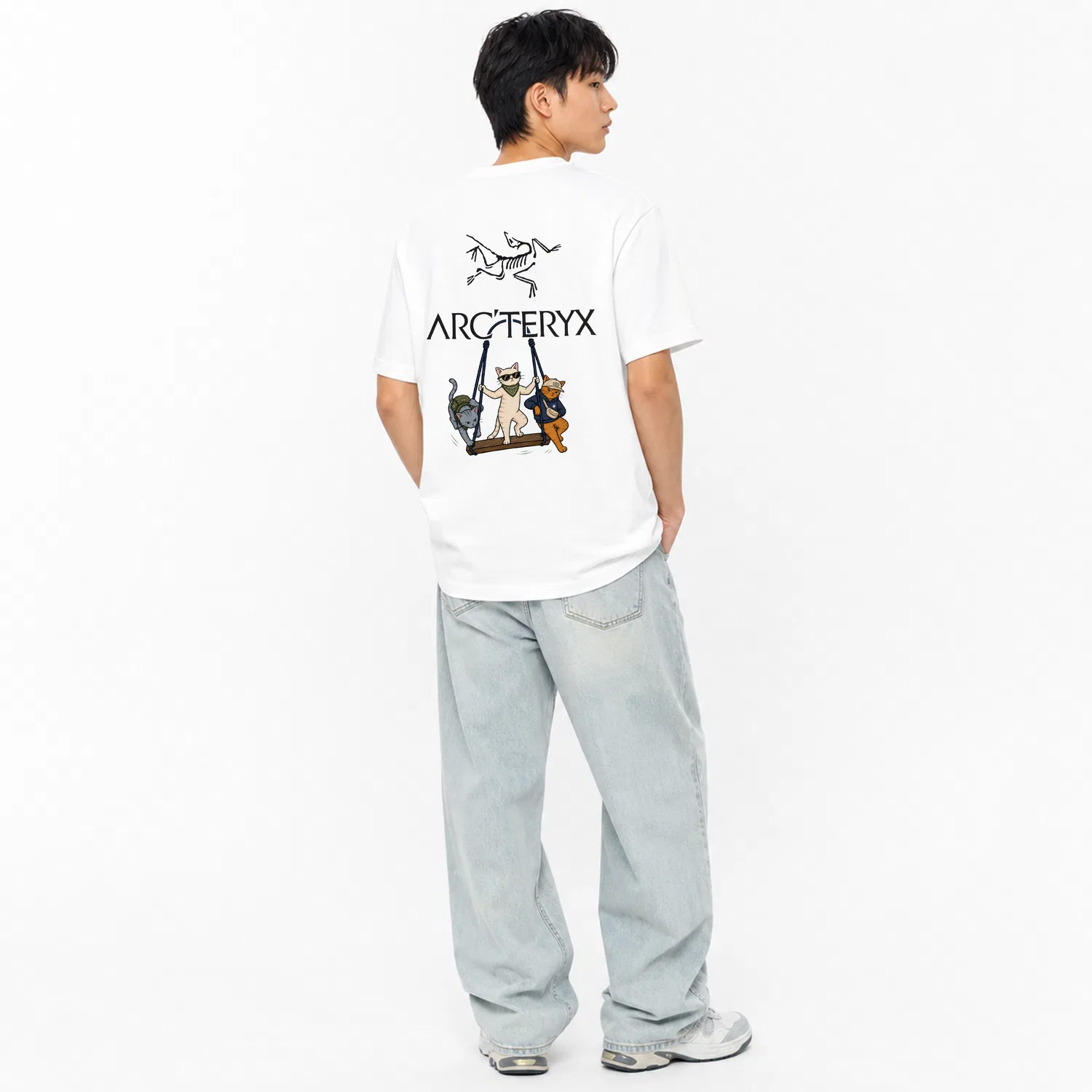 Футболка с круглым вырезом тонкая, KRAGG, Arcteryx, White — фото 4