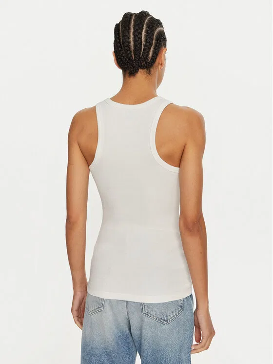 Топ slim fit Graphic Calvin Klein, белый — фото 3