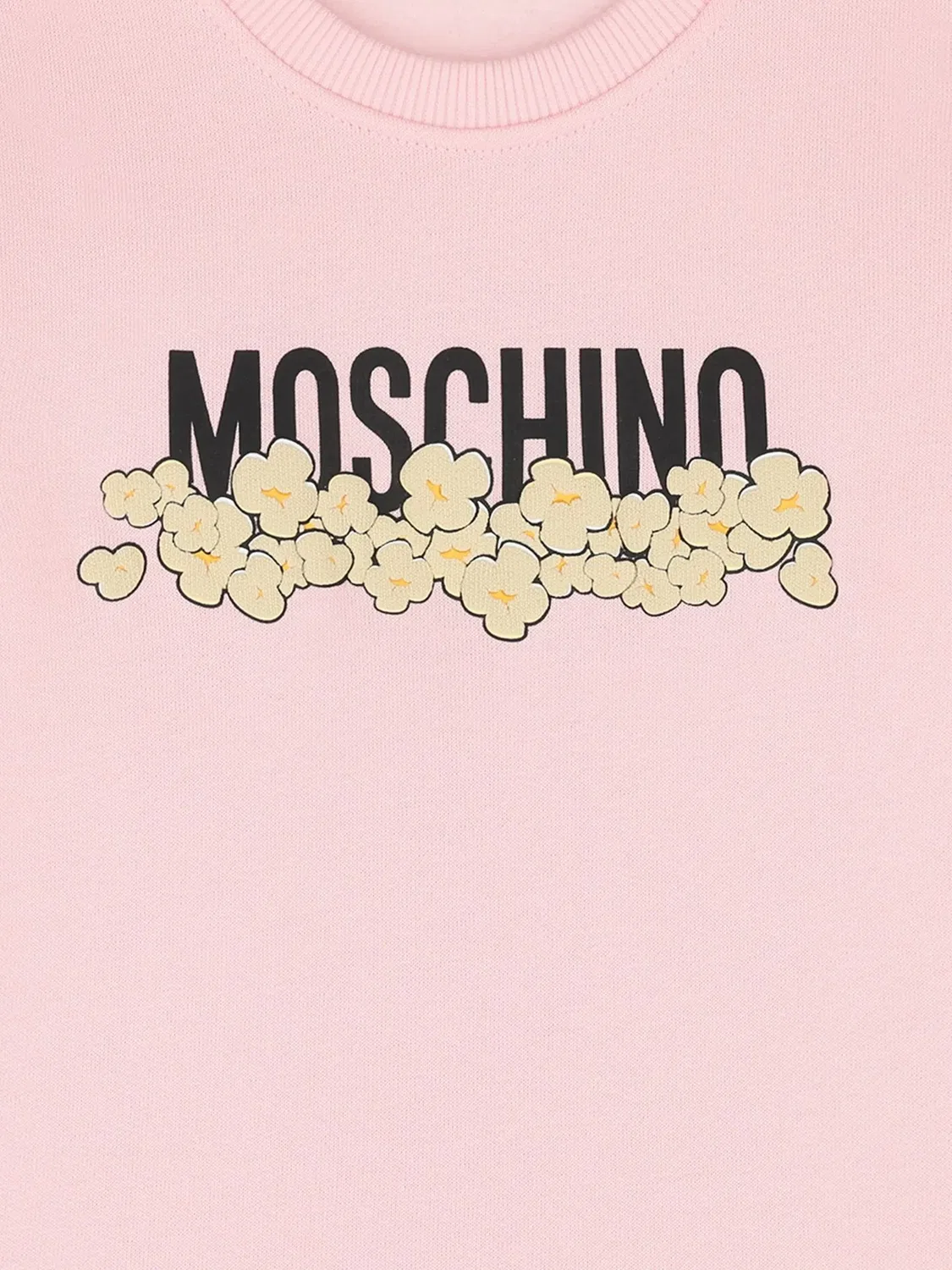 Ярусное платье с принтом Moschino Kids, розовый — фото 3