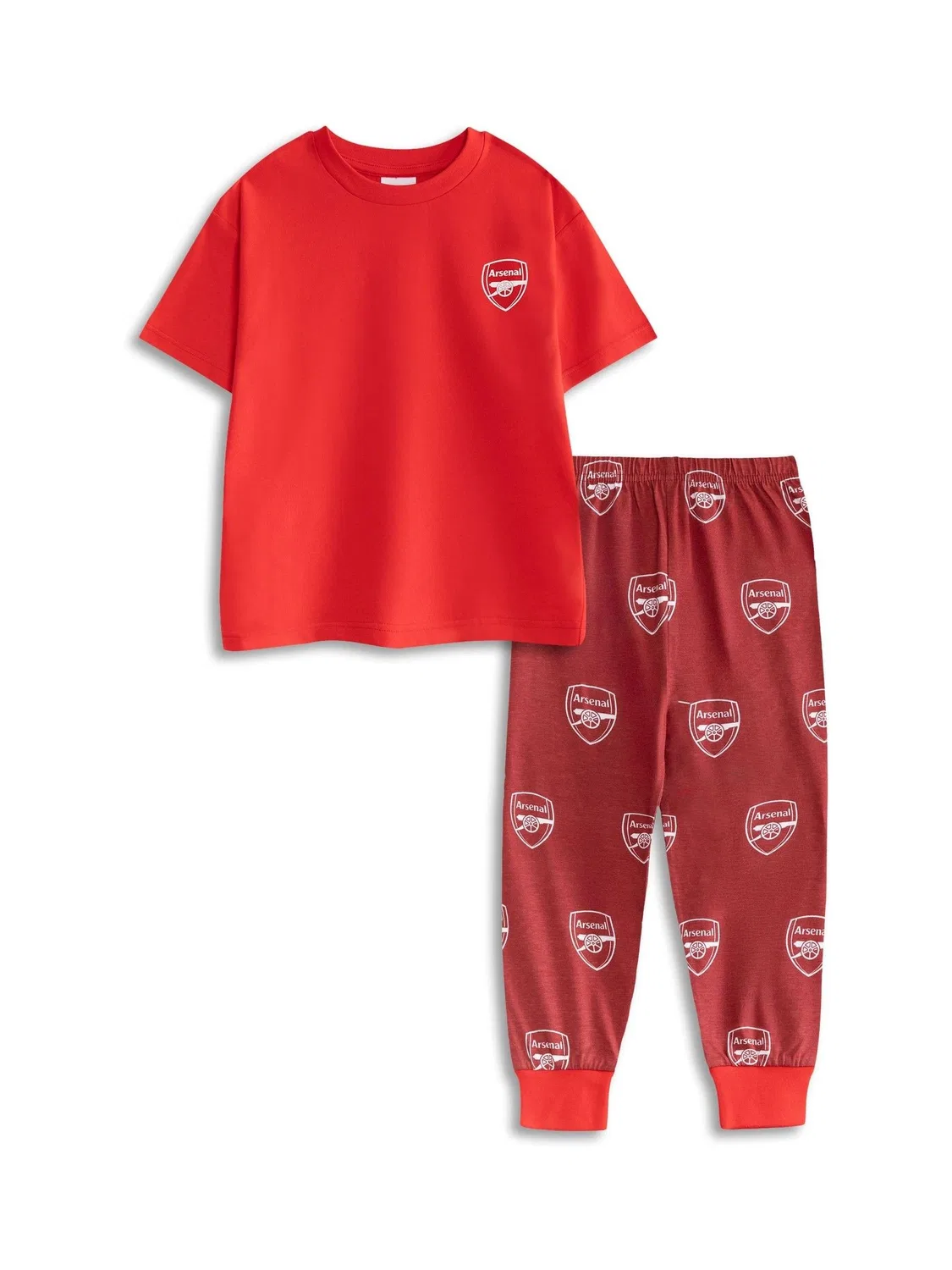 Пижама Arsenal Short Sleeve Long Leg Pyjamas Set Vanilla Underground, красный