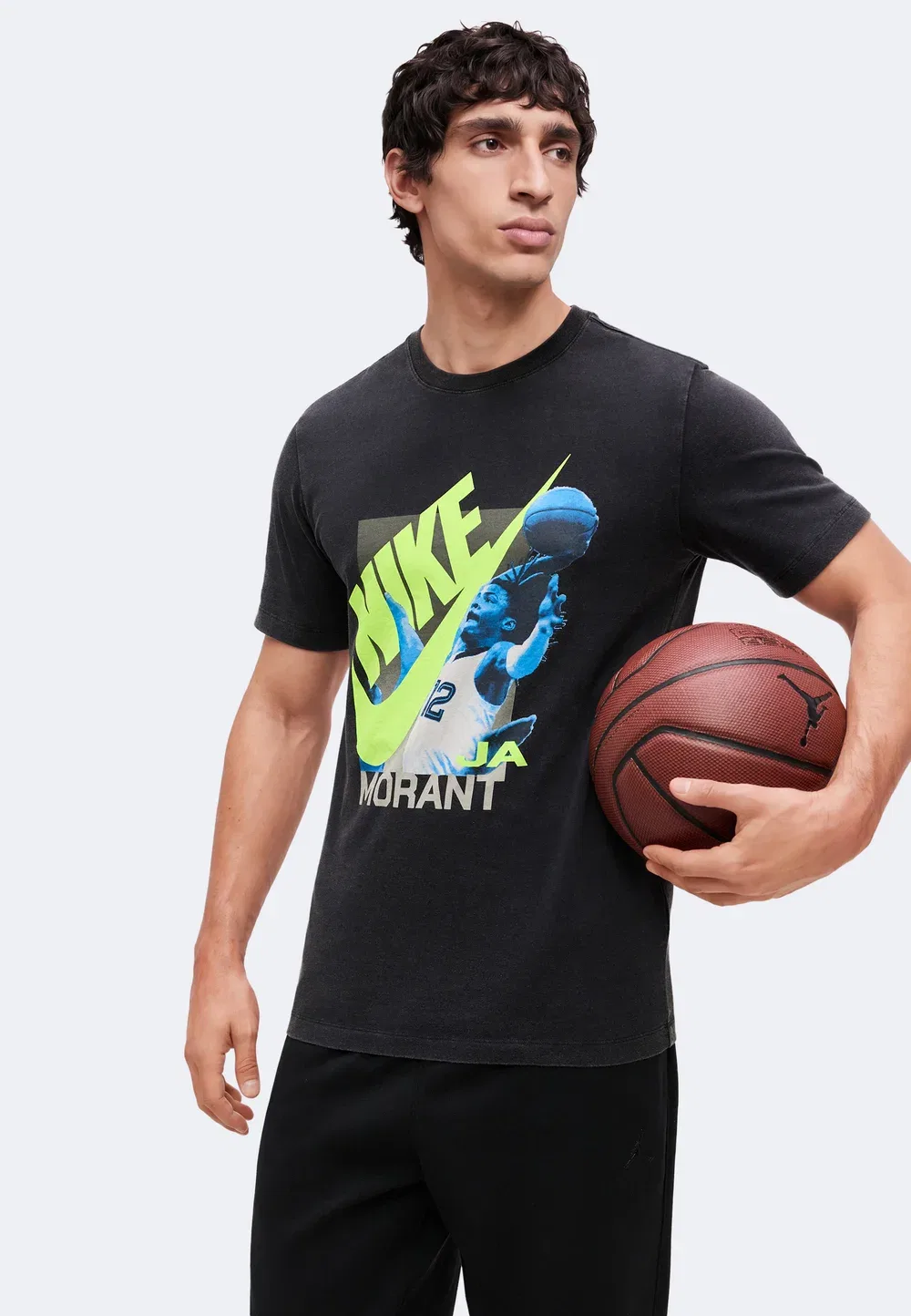 Футболка Jm tee asbury vault - с принтом Nike Performance, Black — фото 4