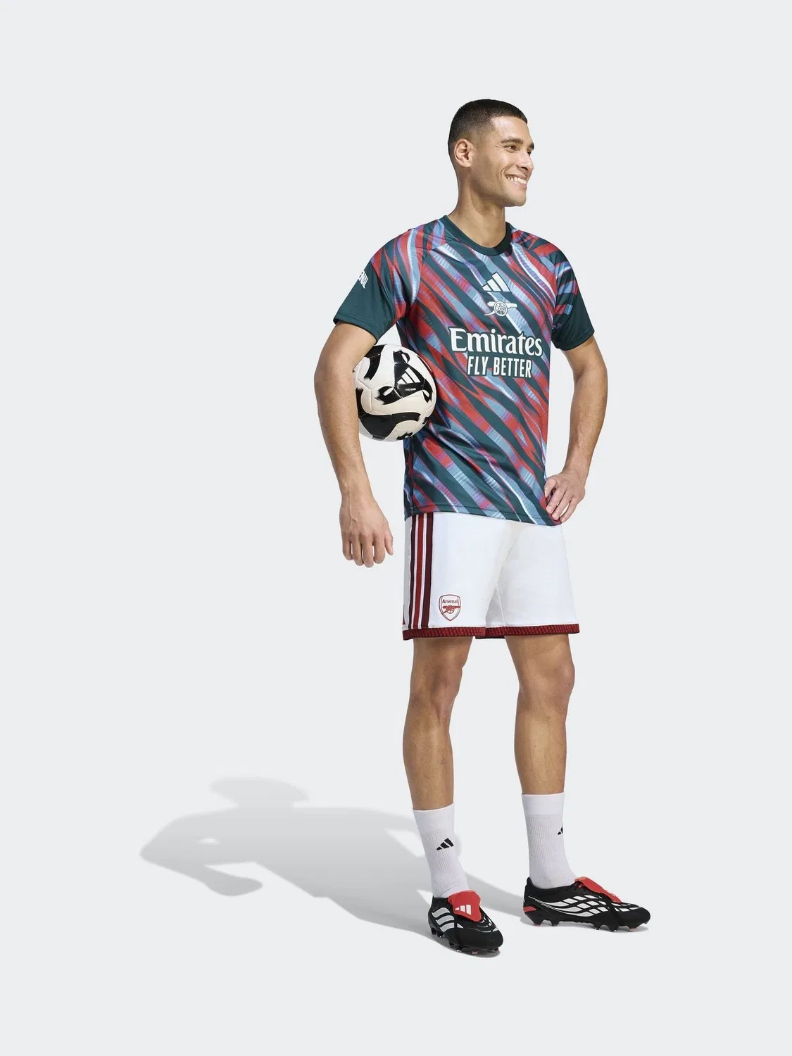 Предматчевая майка adidas Green Arsenal FC 26/27 — фото 3