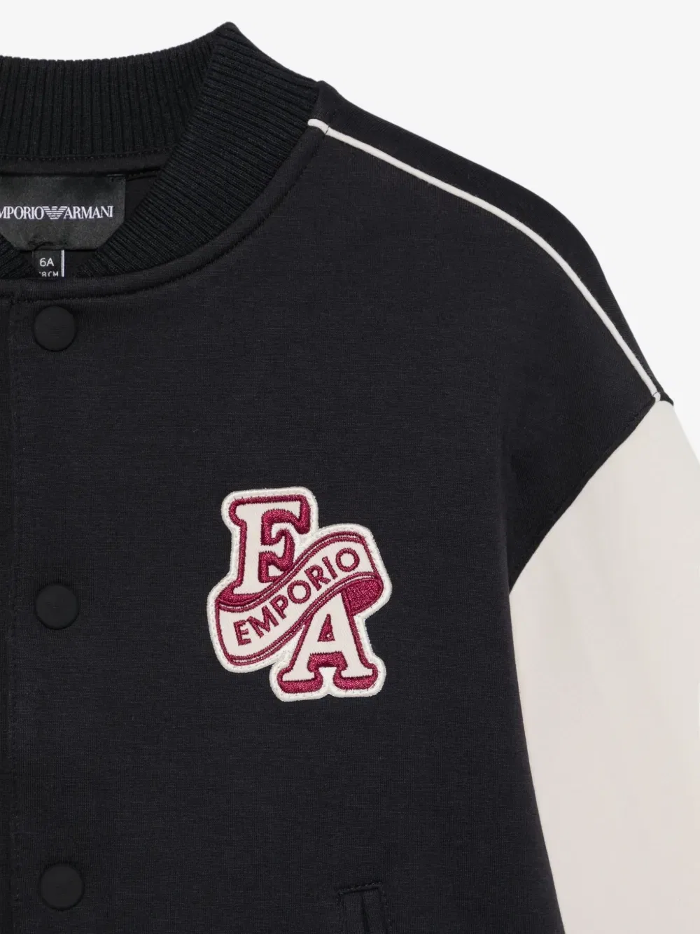 Куртка с логотипом и цветными блоками Emporio Armani Kids, черный — фото 3
