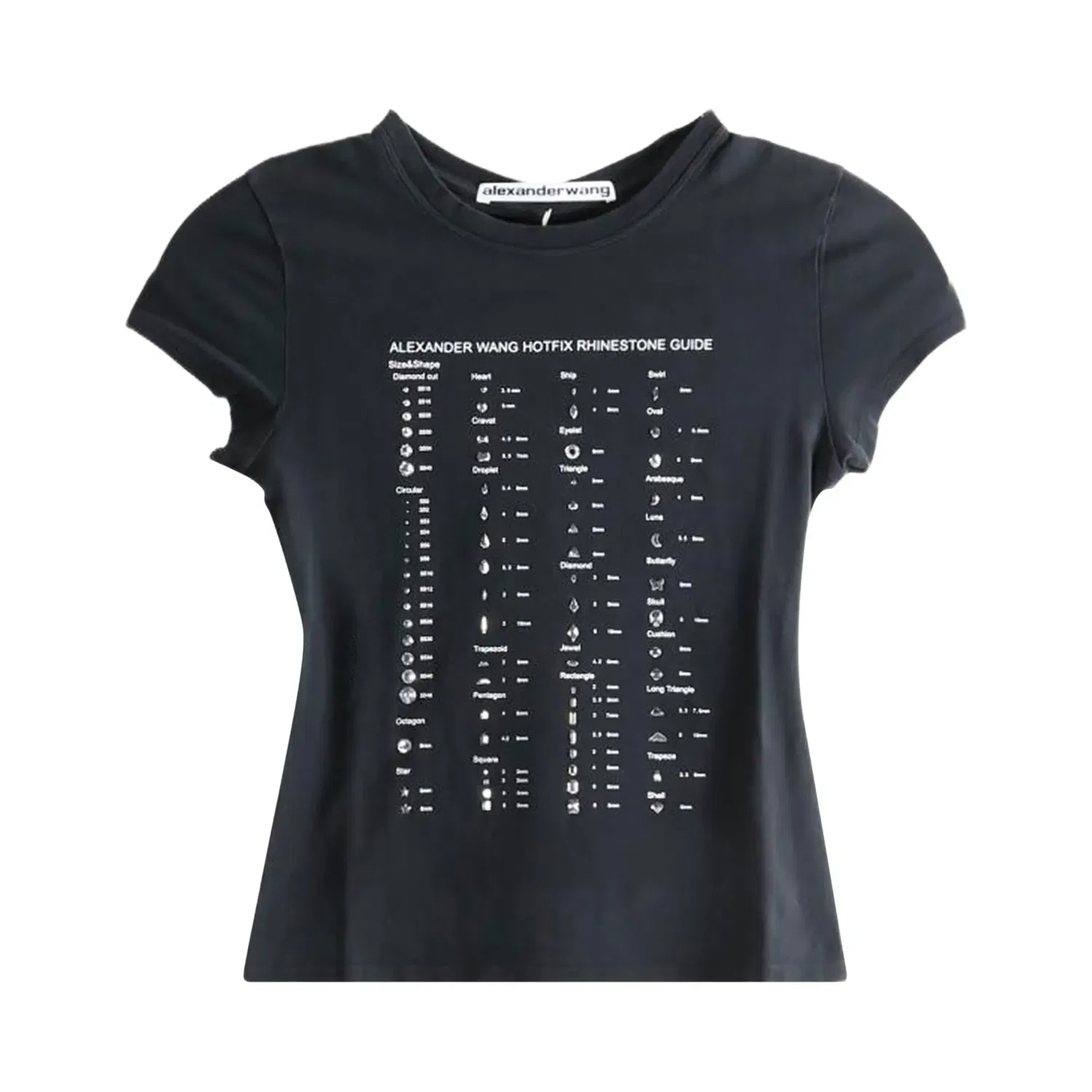 Футболка с коротким рукавом Hotfix Ard Graphic Alexander Wang, Black