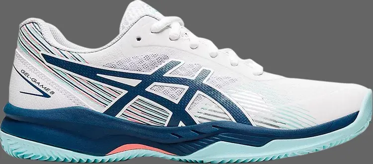 

Кроссовки wmns gel game 8 'white light indigo' Asics, белый