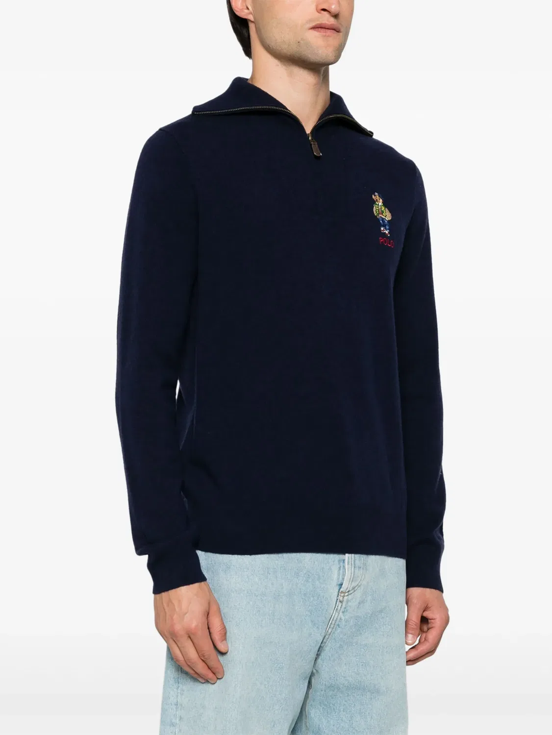 Пуловер с об изображением Polo Bear Polo Ralph Lauren, синий — фото 4