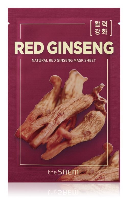 

Льняная маска для комплексного ухода The Saem Natural Mask Sheet Red Ginseng
