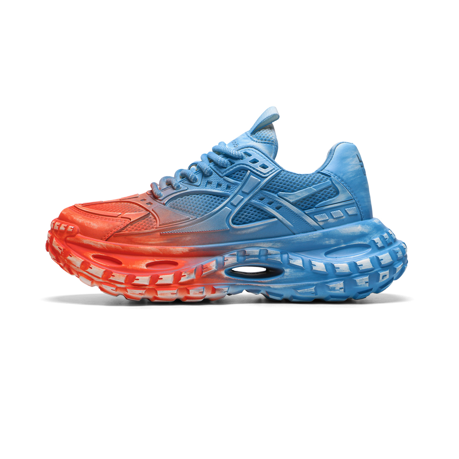 

Meixi Низкие массивные кроссовки мужские Red Sky Blue, цвет Red Sky Blue