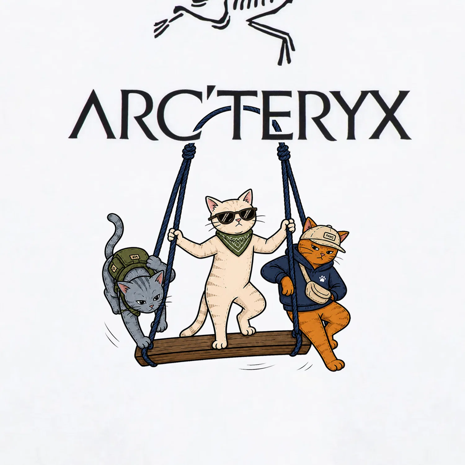 Футболка с круглым вырезом тонкая, KRAGG, Arcteryx, White — фото 3