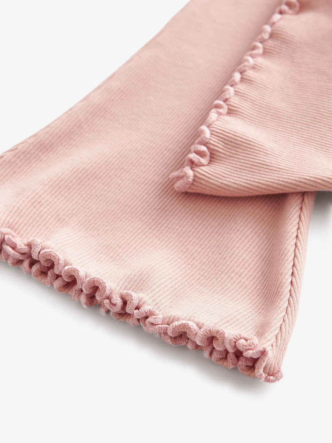 Леггинсы расклешенные Rib Flare Next, Pale Pink — фото 3