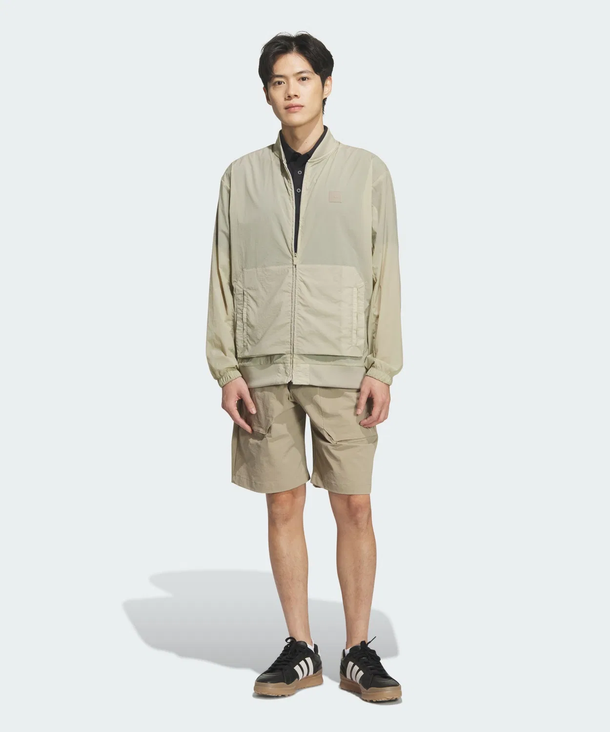 Мужская куртка-блузон с рипстоп-материалом Club Consumer Jacket Adidas, Beige — фото 3