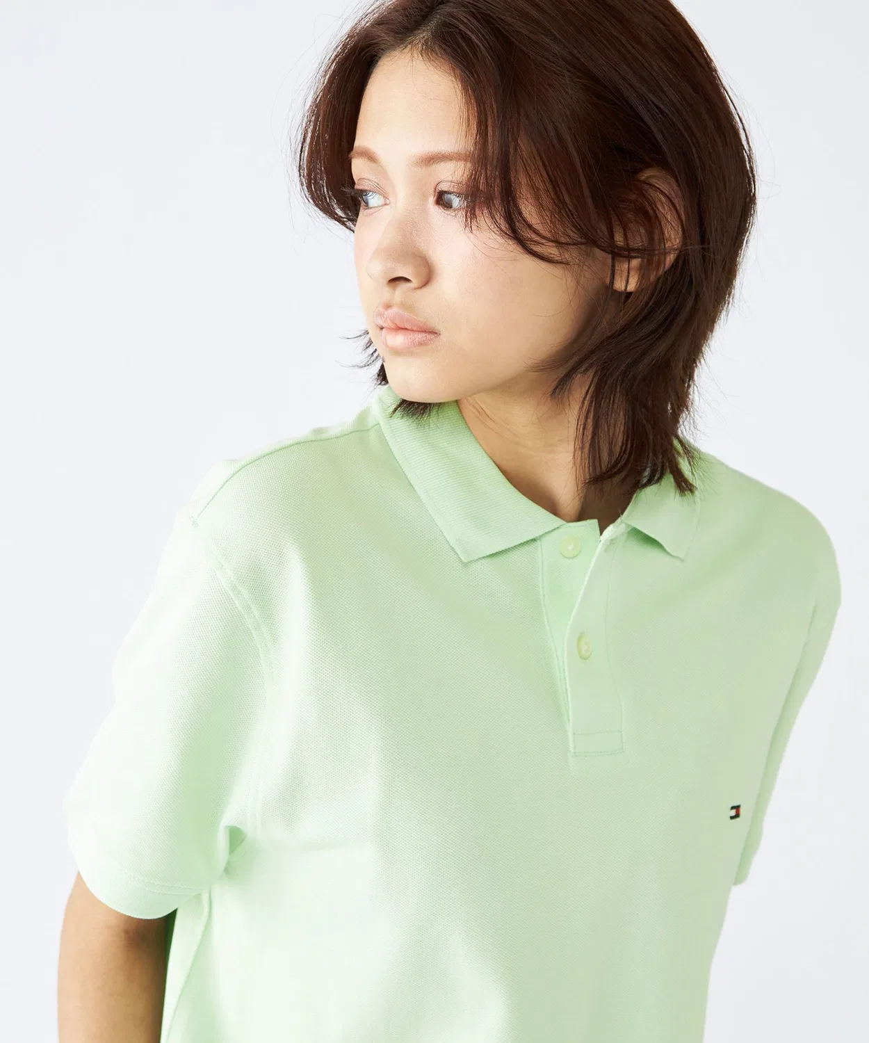 Мужское поло с коротким рукавом TOMMY HILFIGER, Light Green