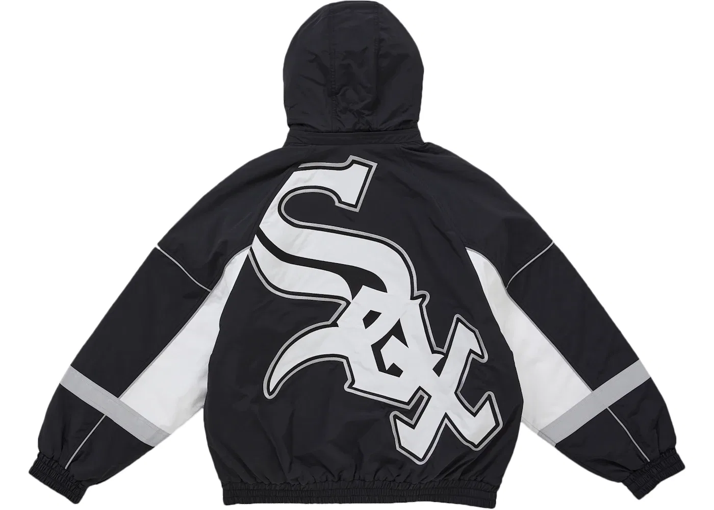 Мужская куртка с принтом Supreme Chicago White Sox Stadium Jacket, Black — фото 3