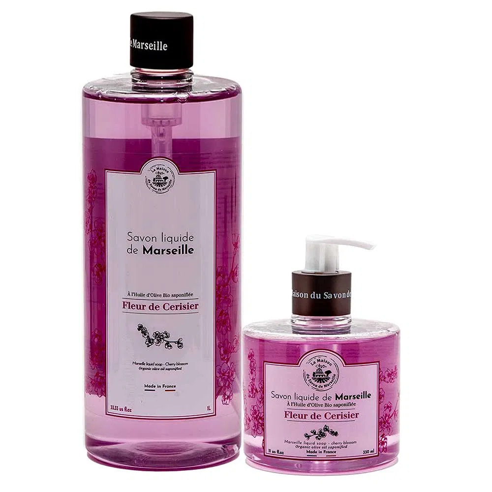 Жидкое мыло для рук Cherry Blossom, LA MAISON DU SAVON, 1L + 330мл