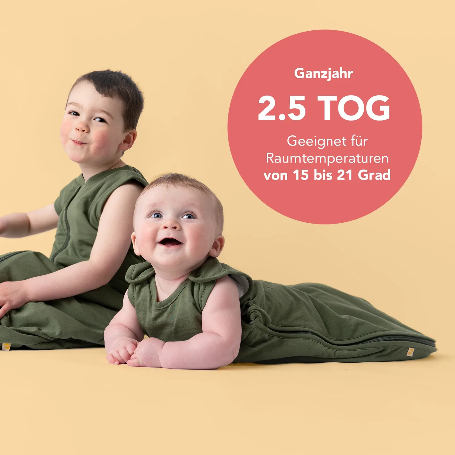 Спальный мешок для малыша 2.5 TOG Schlummersack, оливковый — фото 3