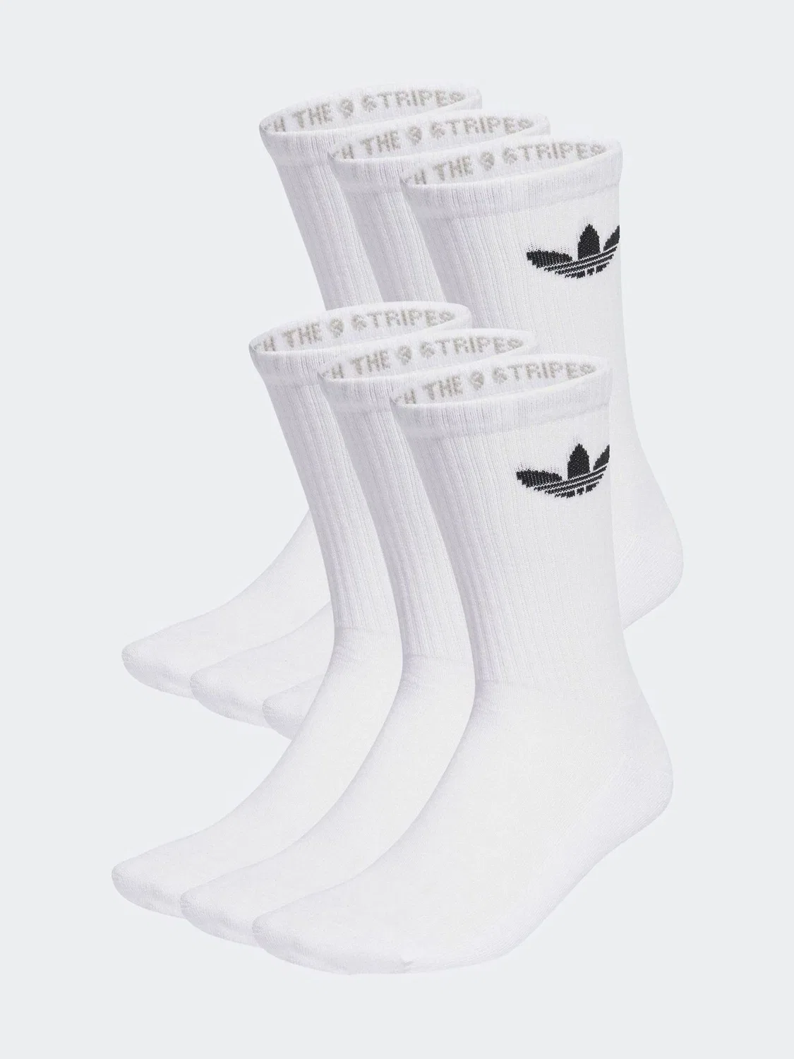 Носки, хлопковые, Trefoil Cushion Crew adidas, белый