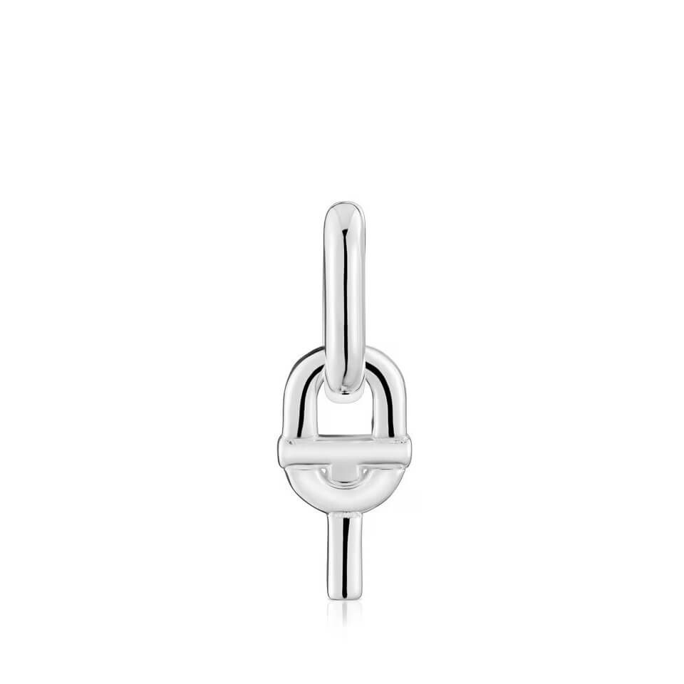 

Серьга-кольцо одинарная Tous Manifesto Motif Pendant, серебро