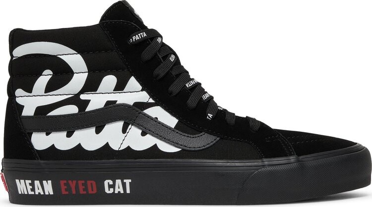 

Кеды Vans Patta x Vault Sk8-Hi Reissue VLT LX Mean Eyed Cat - Black, черный